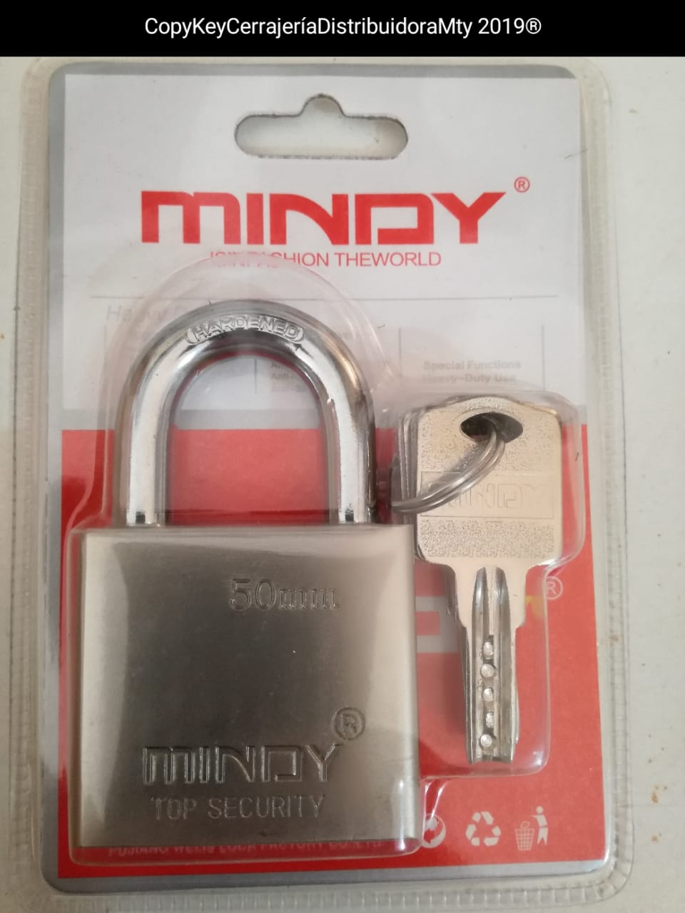Candado de acero MINDY seguridad