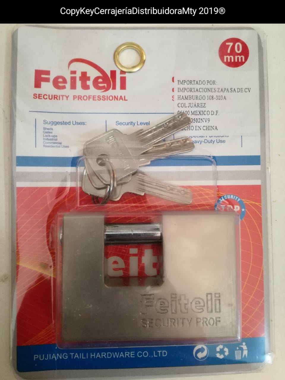 Candado para cortina seguridad